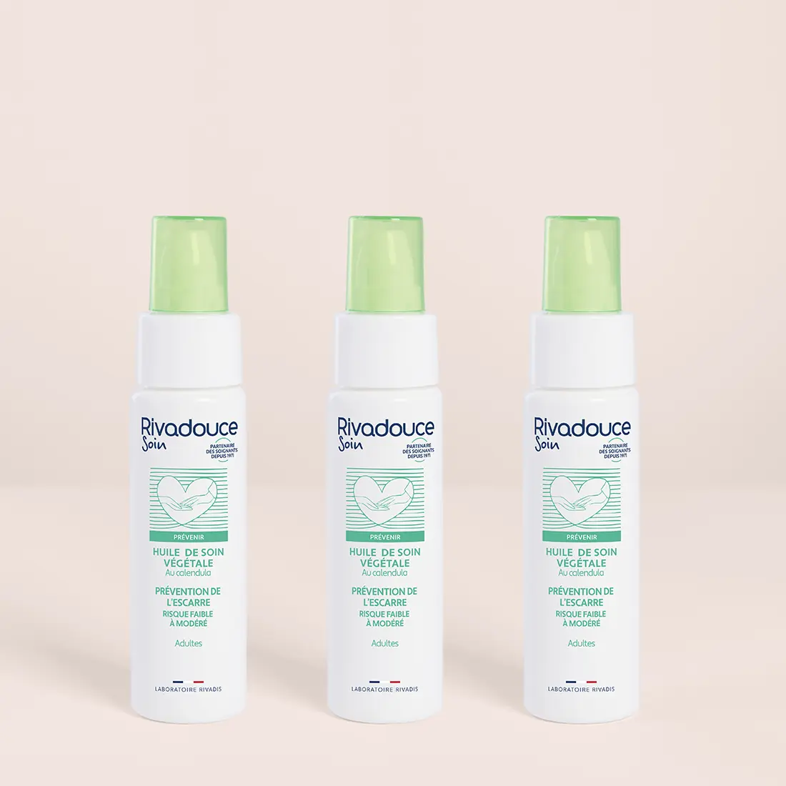 Lot de 3 huiles de soin prévention de l'escarre 50ml